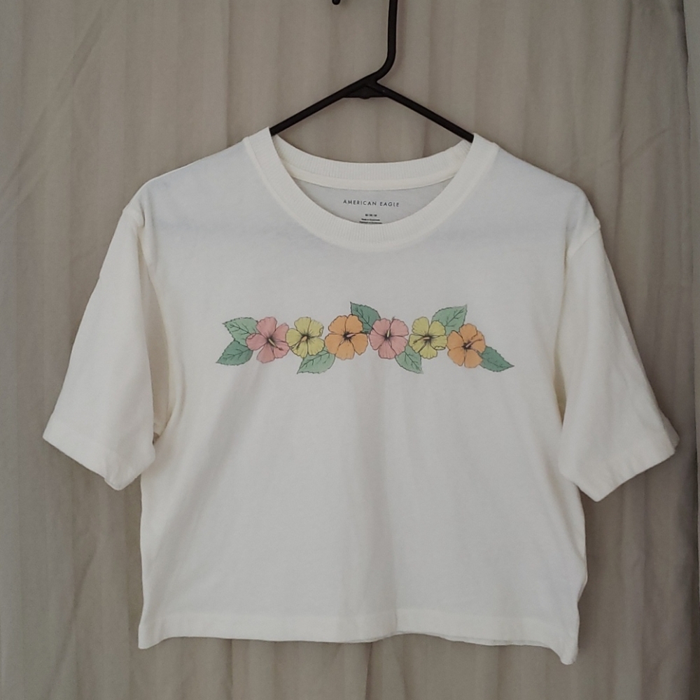 American Eagle Crop T Shirt